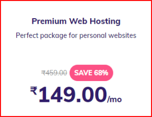 Premium Web Hosting Hostinger Review India