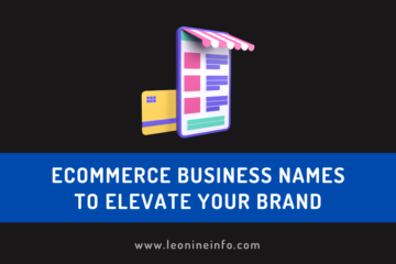 Creative ecommerce business names and ideas