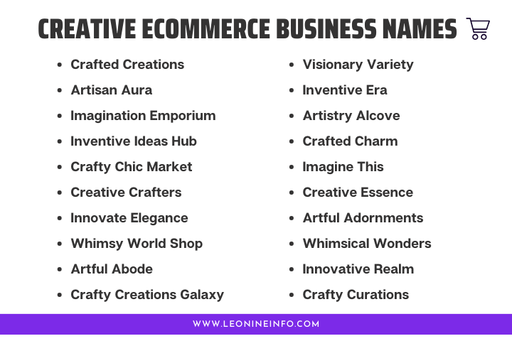 Creative ecommerce business names inspiring online ventures 