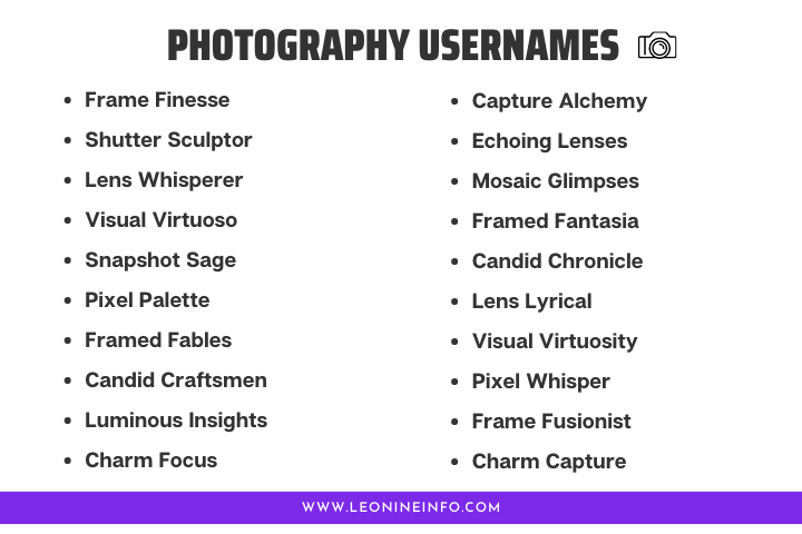 Photography Usernames: Crafting Your Online Identity