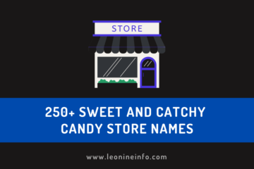 Sweet and catchy candy store names